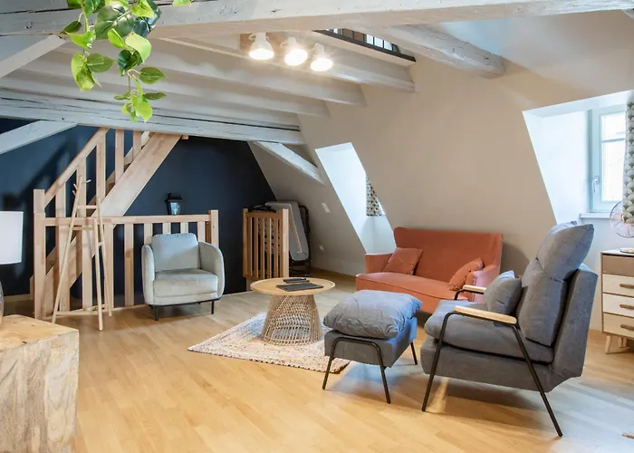 Duplex Atypique Au Coeur De Lägenhet Mulhouse